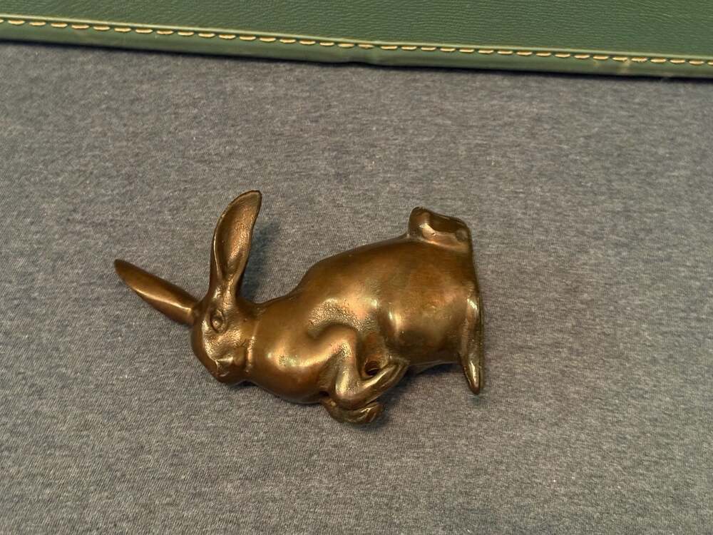 Vintage Cast Bronze Rabbit - Picture 4 of 6